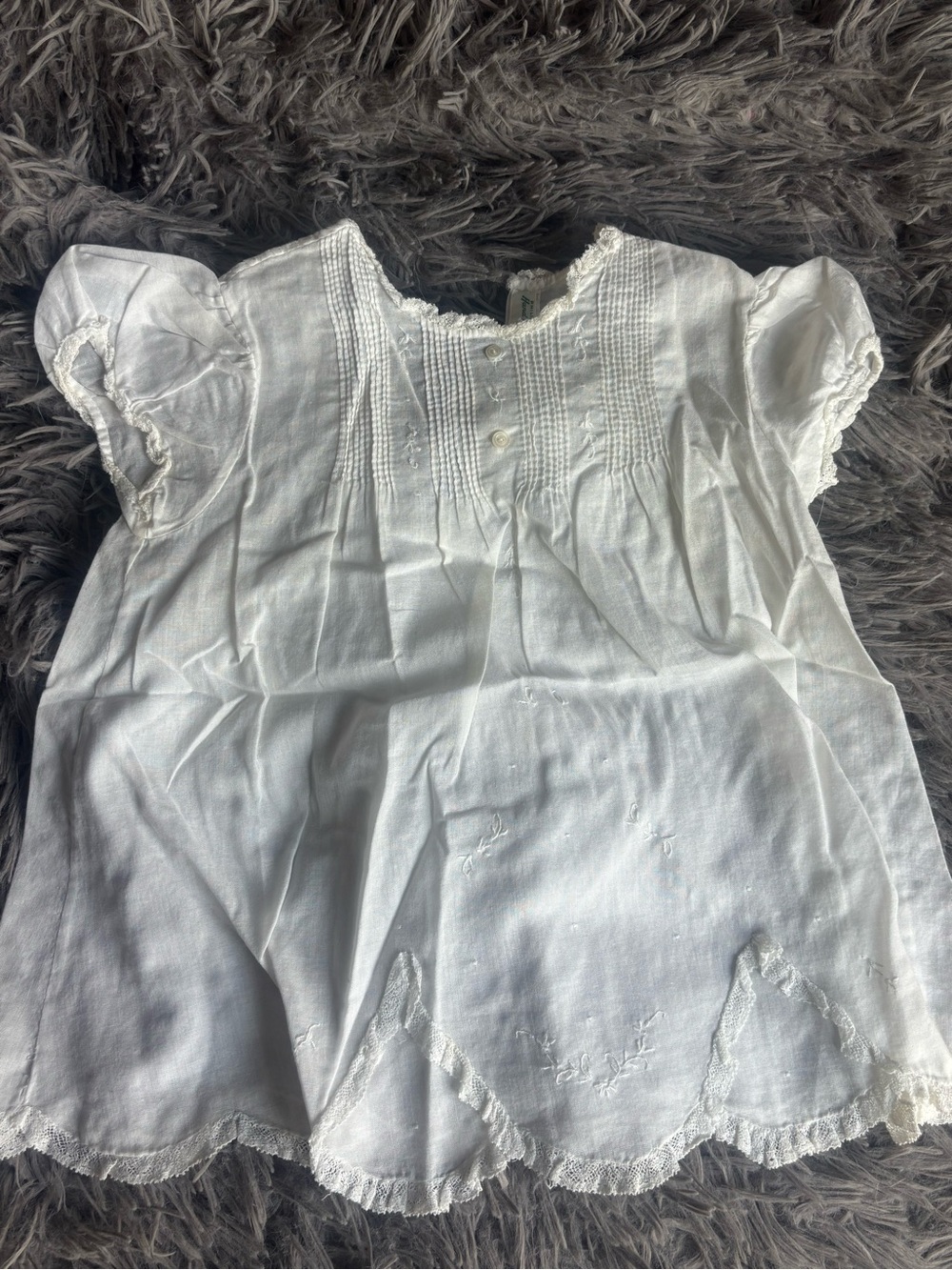 Vintage Lined Heirloom Baby Dress